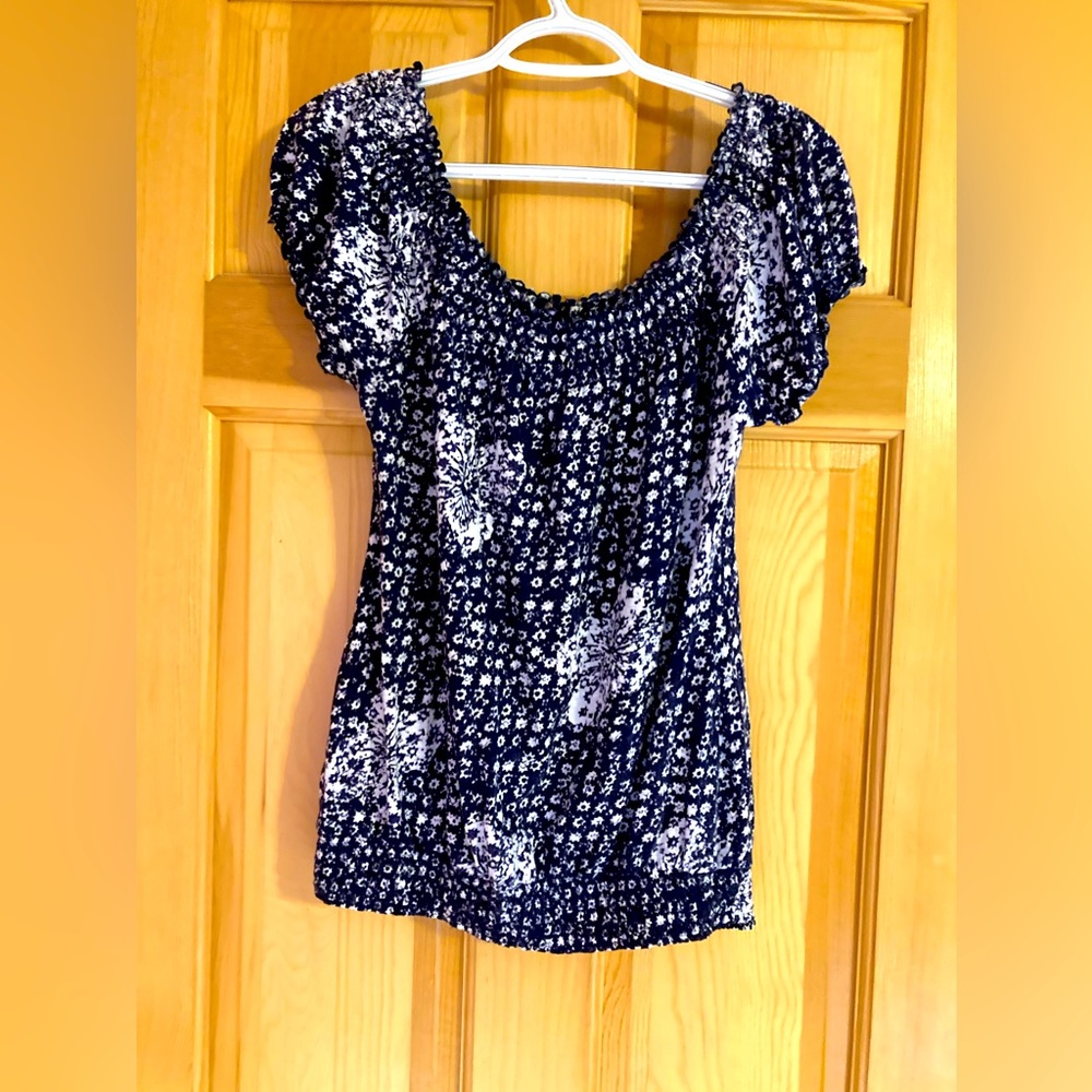 Lucky Brand John Robshaw peasant blouse